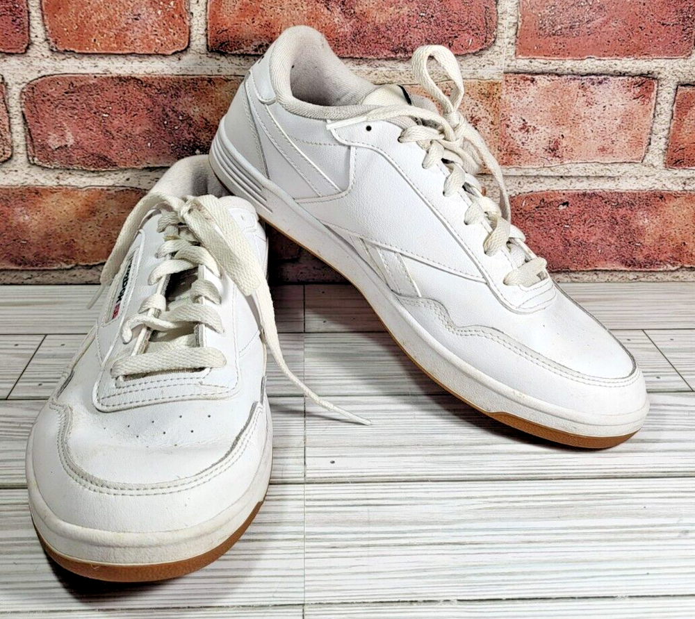 Men's White Reebok Classic Vintage Sneakers Size 10
