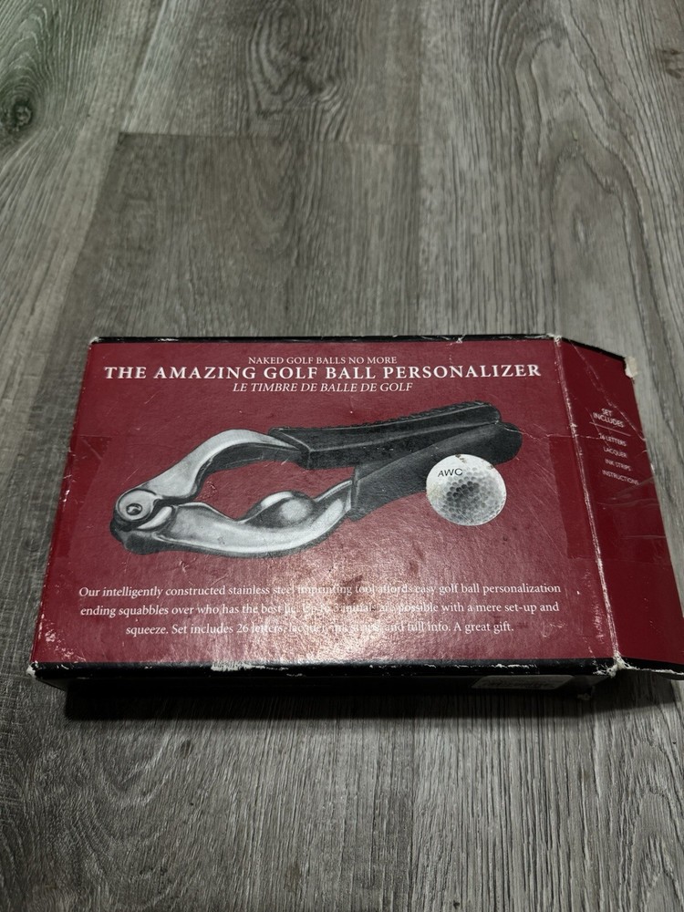 THE Amazing Golf Ball PERSONALIZER KIT, Restoration Hardware Never Used
