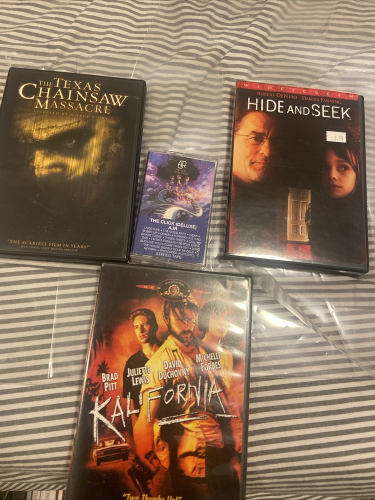 Ajr-the Click Near Mint- Custom Cassette Clearance Sale + 3 Horror DVD’s-image