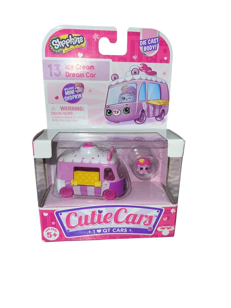 Shopkins Cutie Cars Ice Cream Dream Car 13 Series 1 Die Cast Brand New