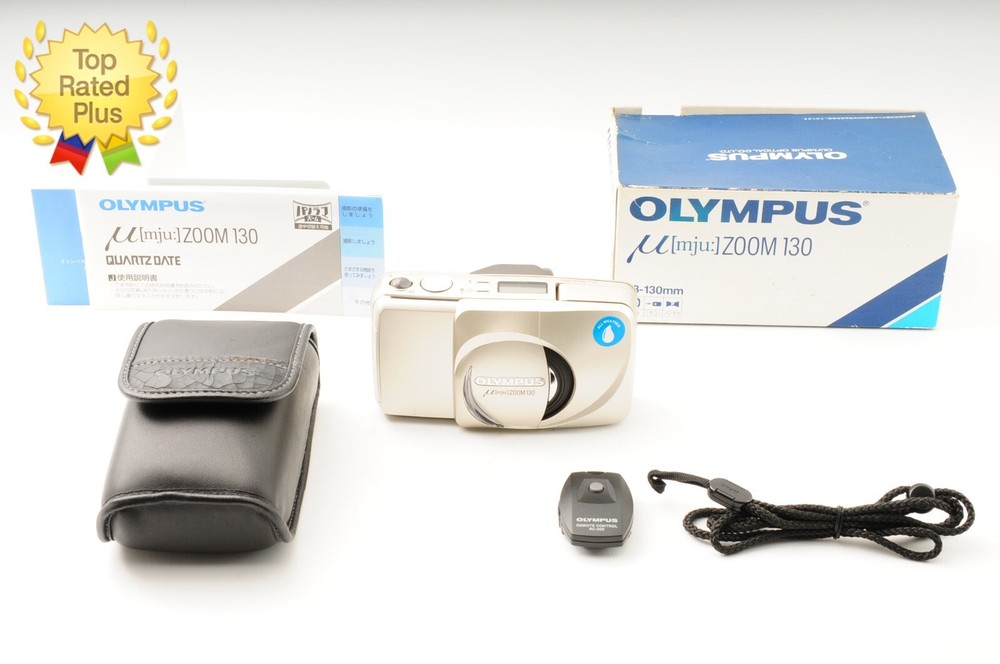 Olympus μ Mju Zoom 130 35mm Film Camera Mint Condition Japan