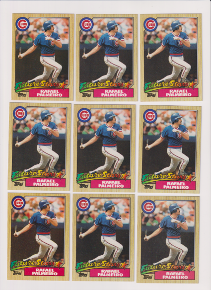 1987 Topps Baseball Card Lot (250+) Rookies, Hall of Famers, All-Stars EXMT-NM