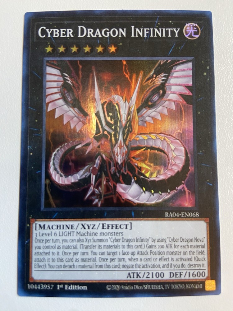 Cyber Dragon Infinity RA04-EN068 1st Ed Quarter Century Stampede Ultra Rare-image