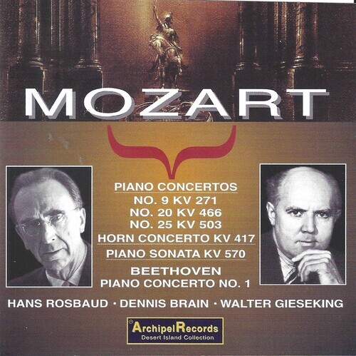 Mozart Klavierkonzerte 9 20 25 CD Gieseking 2012 Remastered