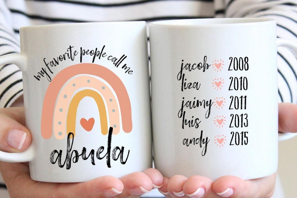 Personalized Abuela Gift My Favorite People Call Me Abuela Abuela Mug Gift For