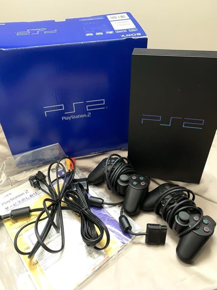 SONY Playstation PS2 SCPH-30000 Black Console with Original Box Set JP