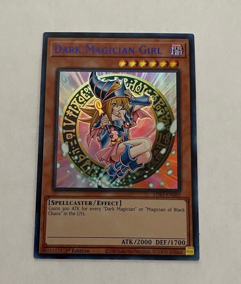 Yu-Gi-Oh Legendary Duelists S3 Dark Magician Girl Blue Text Rare