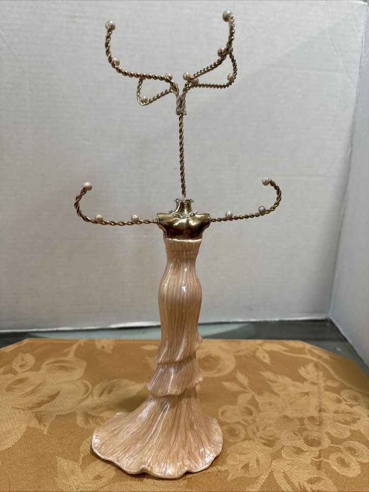 Ivory Jewelry Display Stand Dresser Organizer for Necklaces Fashion