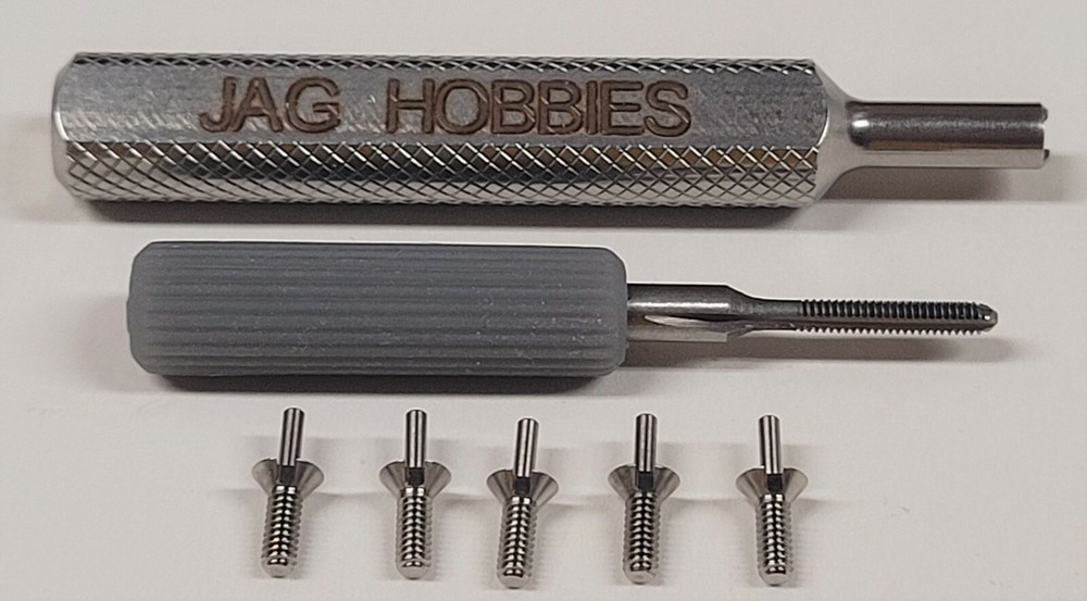 JAG Hobbies Screw-Post Guide Pins and Tools for TR-3 or T-Jet Style Slot Car - L