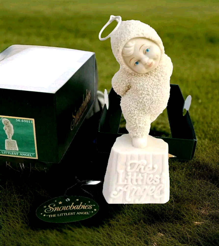 1999 Littlest Angel Snowbaby Figurine #56.69011 Dept 56 Vintage Christmas Collectible