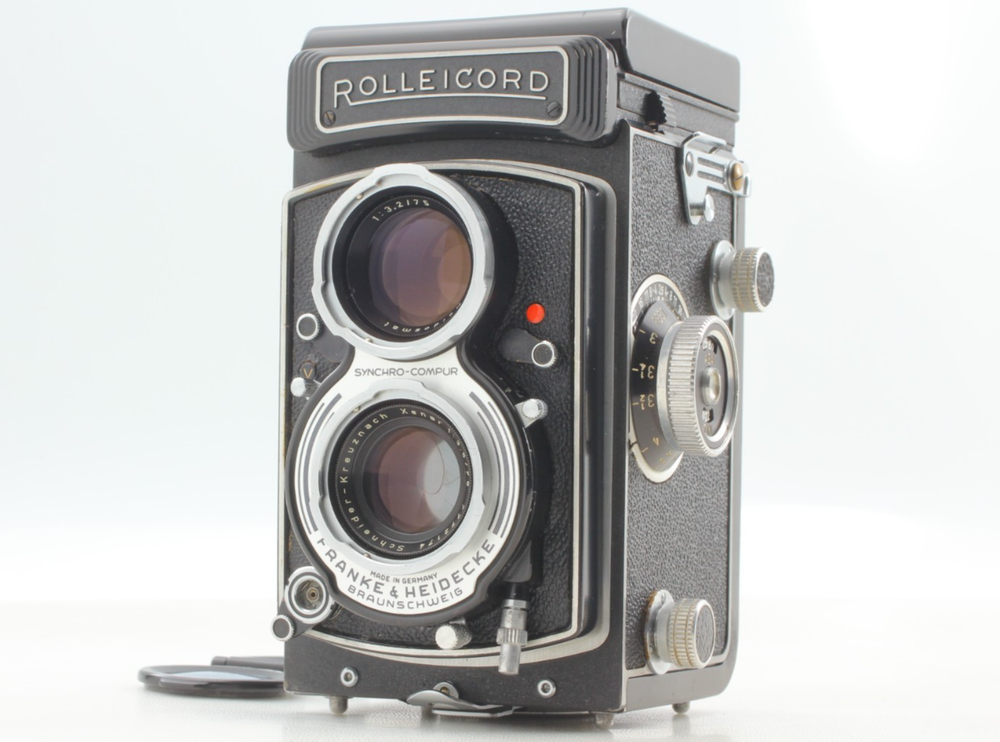 [ Near MINT ] ROLLEICORD Vb 6X6 TLR Film Camera Xenar 75mm f/3.5 Lens From JAPAN