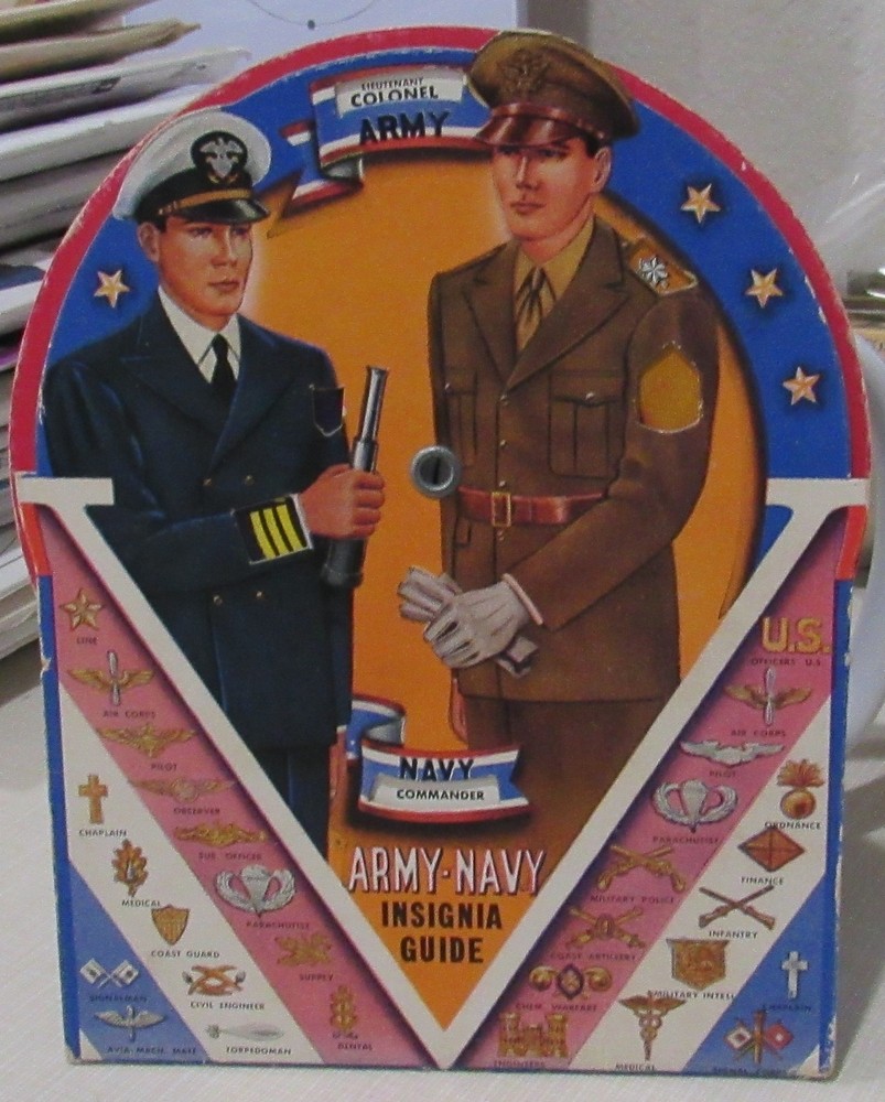 Vintage 1943 WWII Army Navy Insignia Guide 