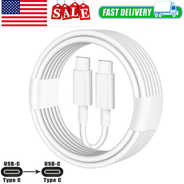 USB-C to USB C Type-C Fast Charging Data SYNC Charger Cable Cord 3/6/10FT LONG
