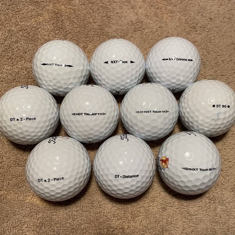 50 Titleist NXT/DT Mix Golf Balls -- 4A/5A Condition