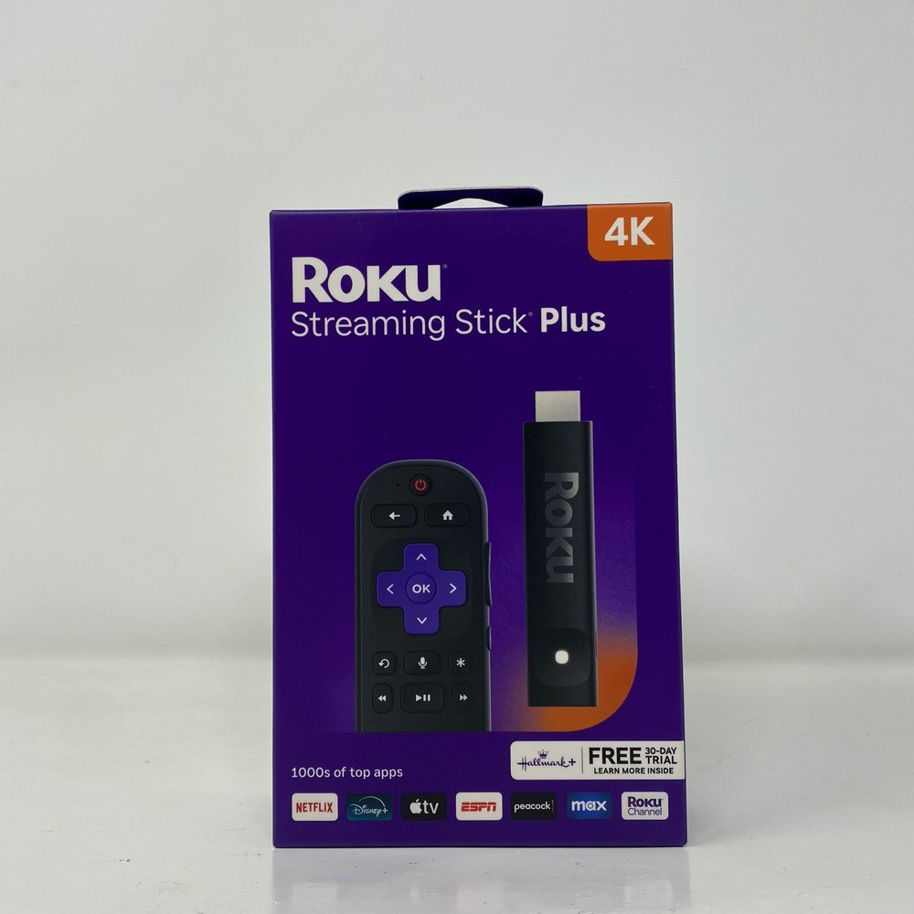 Roku Streaming Stick+ 4K HDR w/ Voice Remote & Wi-Fi - Black