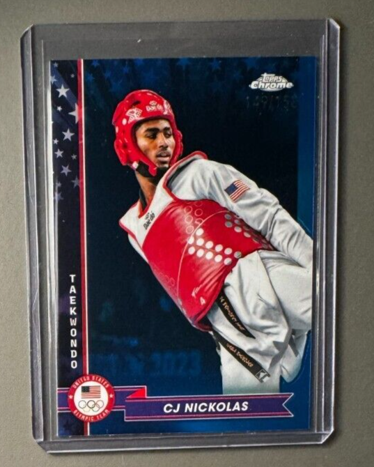 2024 Topps Chrome CJ Nickolas US Olympic Blue Refractor #6 /150