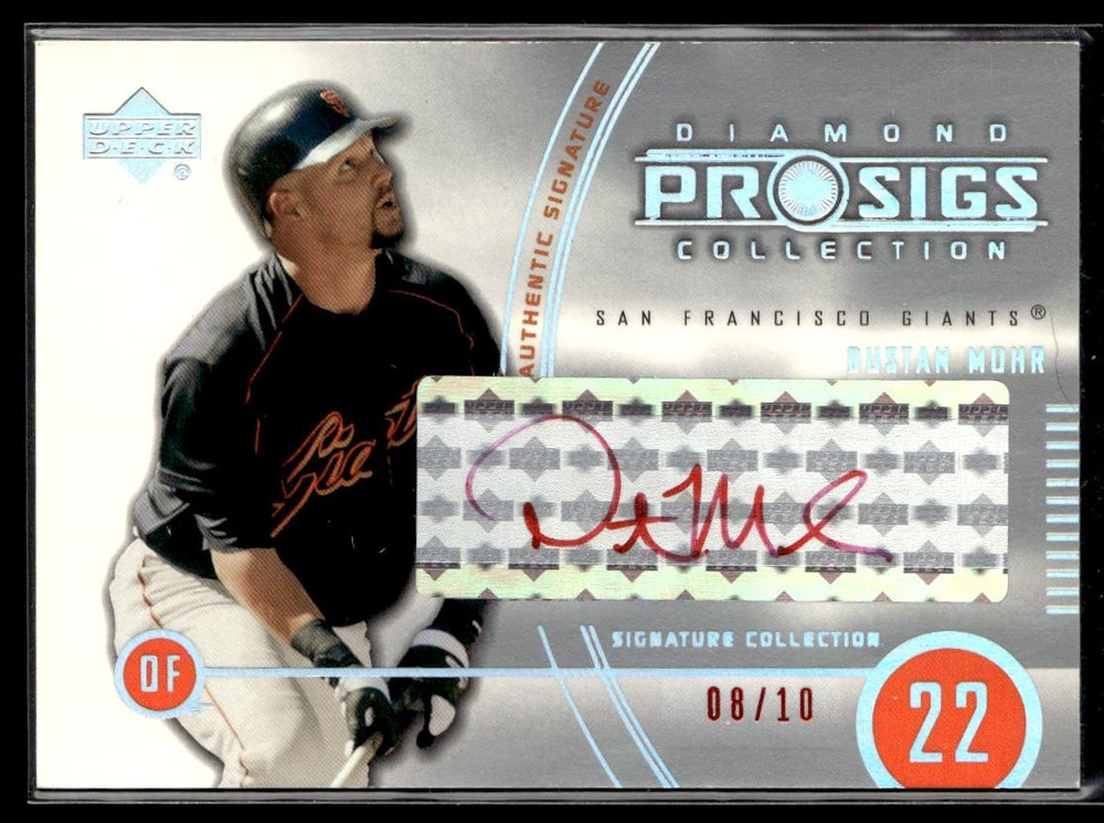 2004 Upper Deck Diamond Collection Pro Sigs Dustan Mohr Autograph Baseball Card