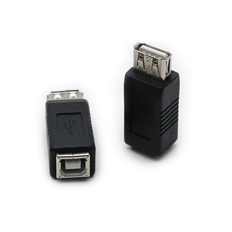 2Pcs USB 2.0 A to B Adapter for Fast Data Transfer & Charging
