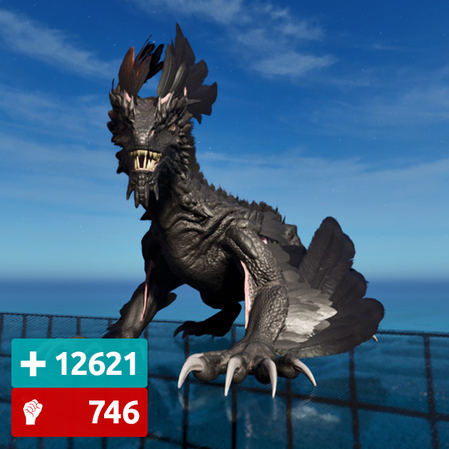 Ark Survival Ascended PVE PC XBOX PS5 NEW Top Stats Rock Drake 100% Imp Black