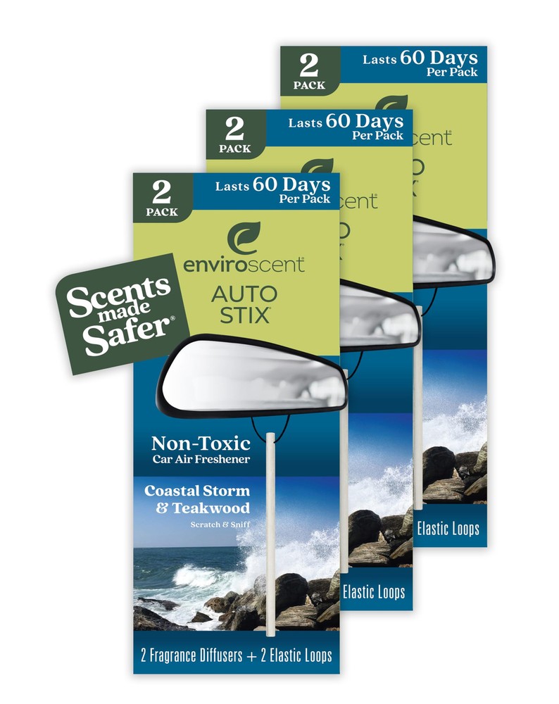 Non-Car Air Freshener (Coastal Storm & Teakwood) Natural Car Air Freshener | ...