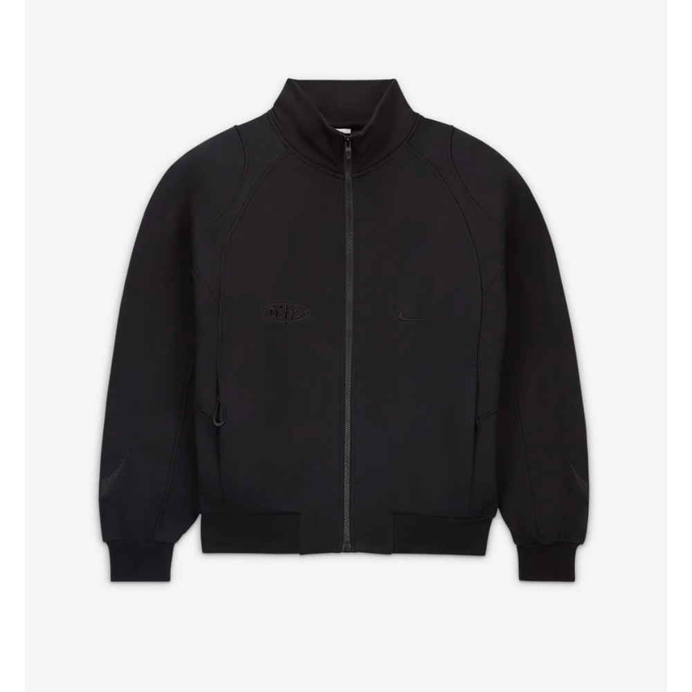 NWOT Nike x Off-White Mock-Neck Tracksuit Jacket in Black size XS Y2K Streetwear