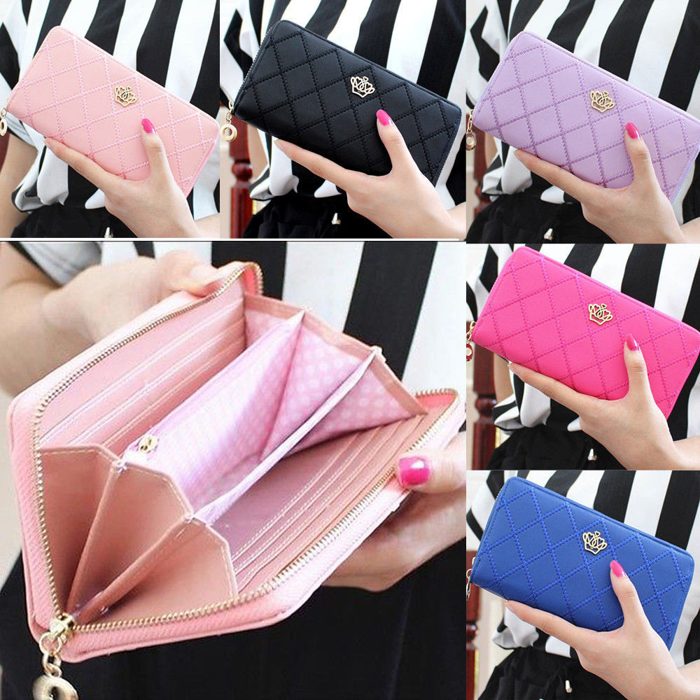 Fashion Women Zipper Wallet Long Card Holder Lady Cute Purse Best Gift US STOCK