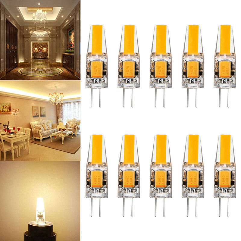 10Pcs G4 LED Corn Light Bulbs 5W AC/DC 12V Replace Landscape Halogen Lamp Bulb