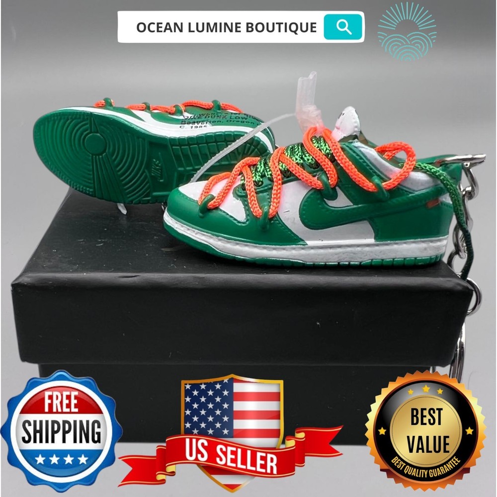 SB DUNK 3D Mini Sneaker Keychain, Jordan Sneaker Collectible, Box Options