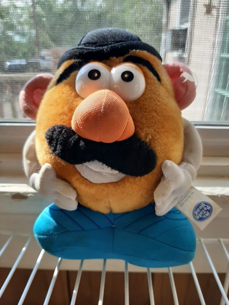 Mr. Potato Head Hasbro Nanco 1999 Stuffed Plush 8in Hat and Mustache Stuffed Toy
