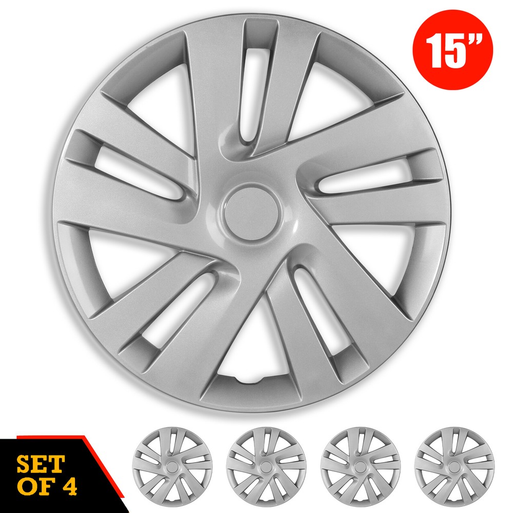 2013-2021 Nissan NV200 15 Inch Full Rim Snap-On Wheel Covers 4pc Set