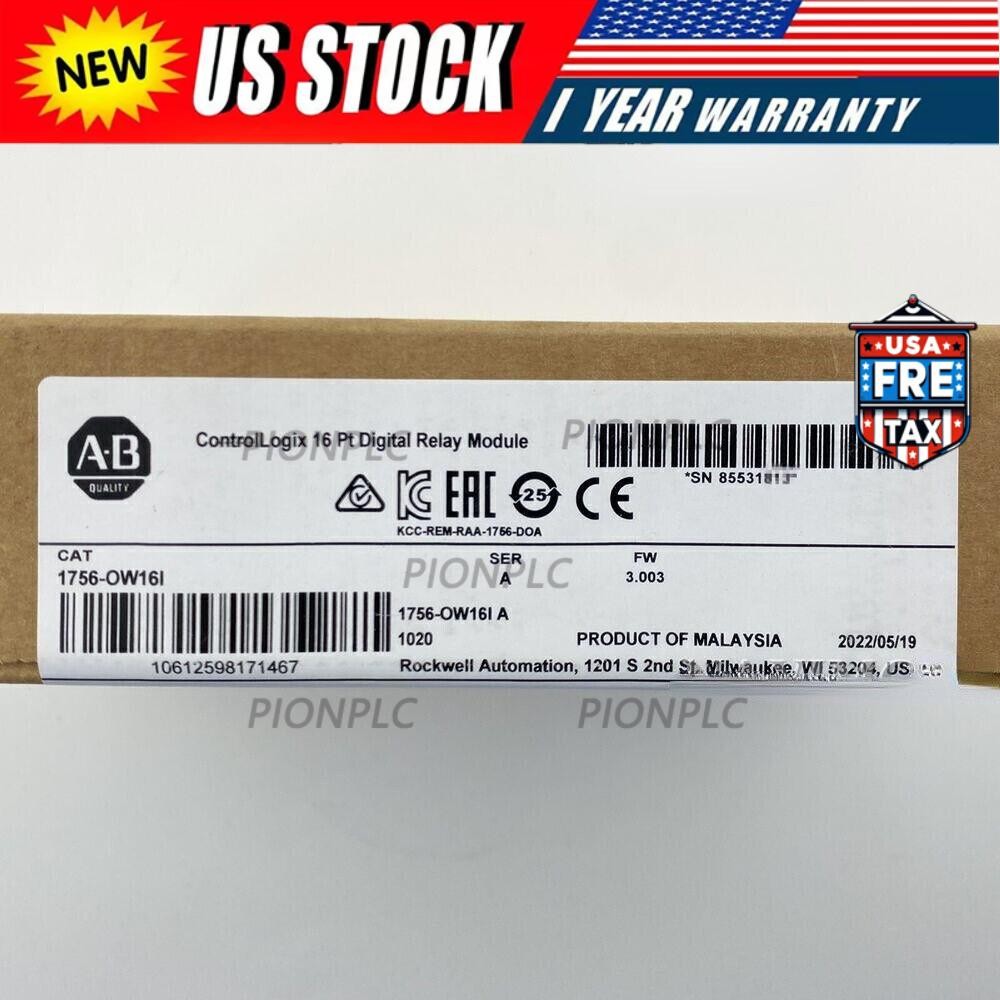 New Sealed AB 1756-OW16I ControlLogix 16 Pt Digital Module 1756OW16I US Free Tax