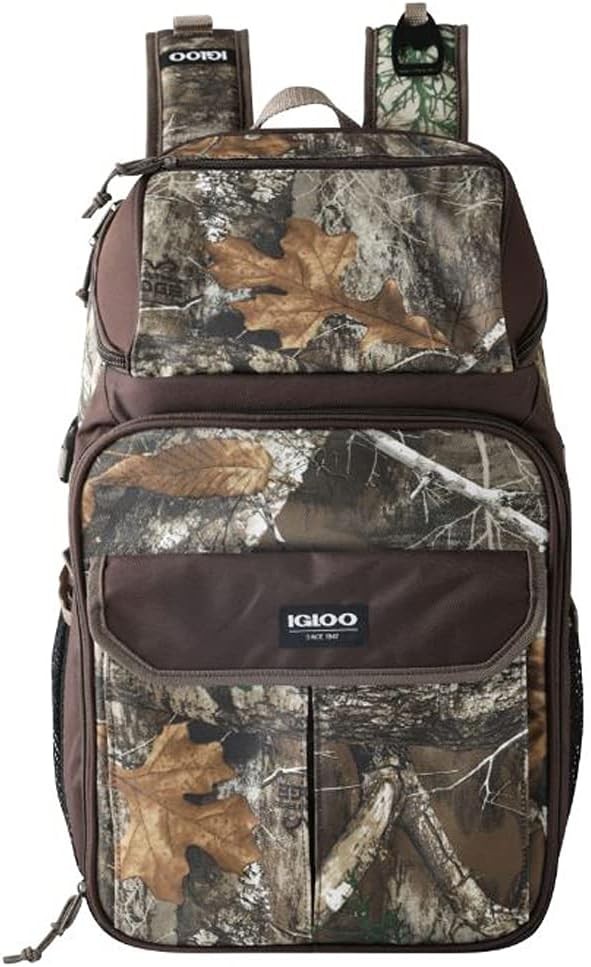 Igloo Camo Backpack Cooler Holds 30 Cans for Outdoor Adventures  