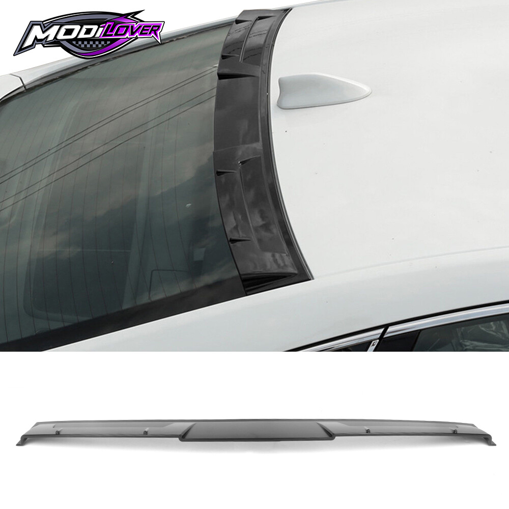 For 18-22 Honda Accord Rear Window Roof Spoiler Wing Matte Black Ikon Style ABS
