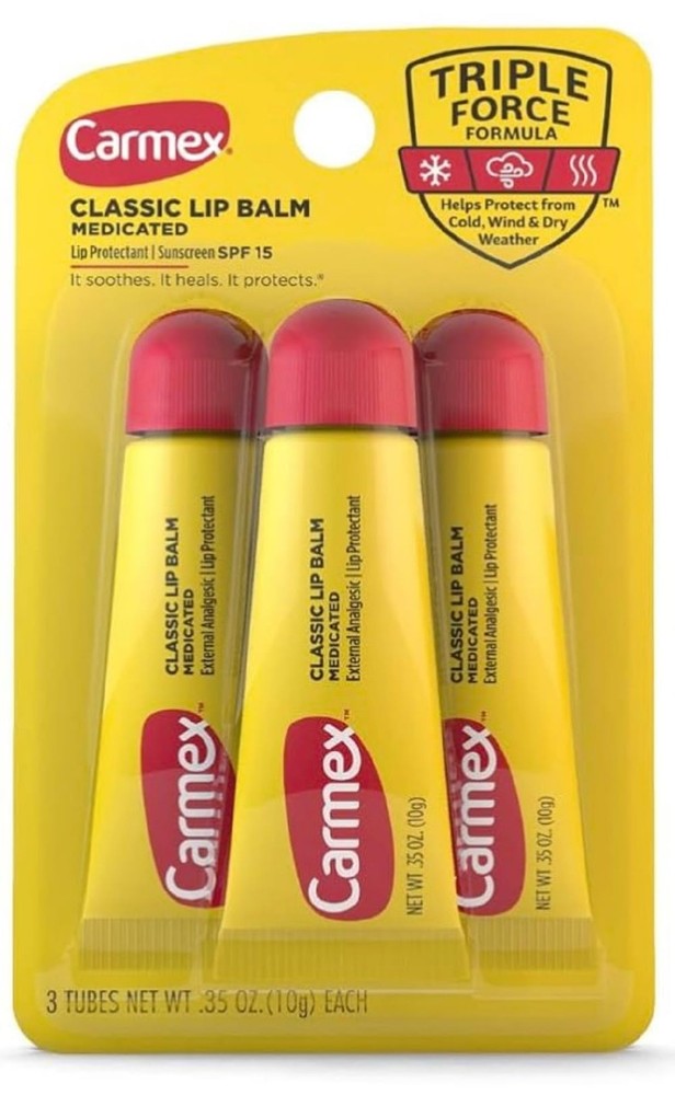 Carmex Original Flavor Lip Balm 3-Pack .35oz