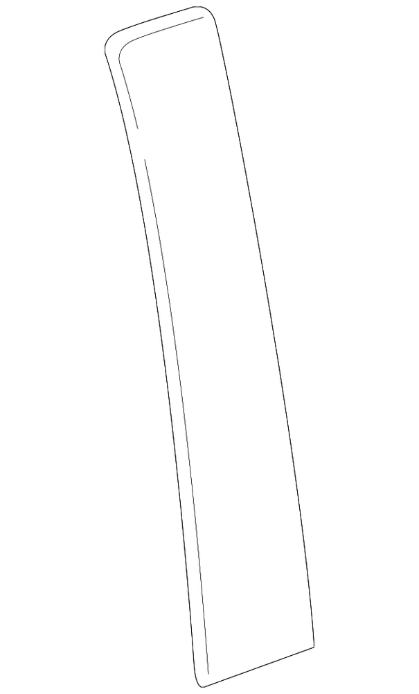 Genuine GM Front Driver Side Door Window Frame Rear Trim 84988281