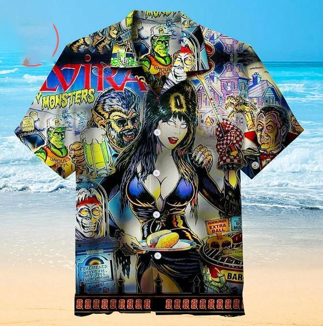 VAMPIRELLA HAWAIIAN SHIRT  summer summer gift aloha 3d new