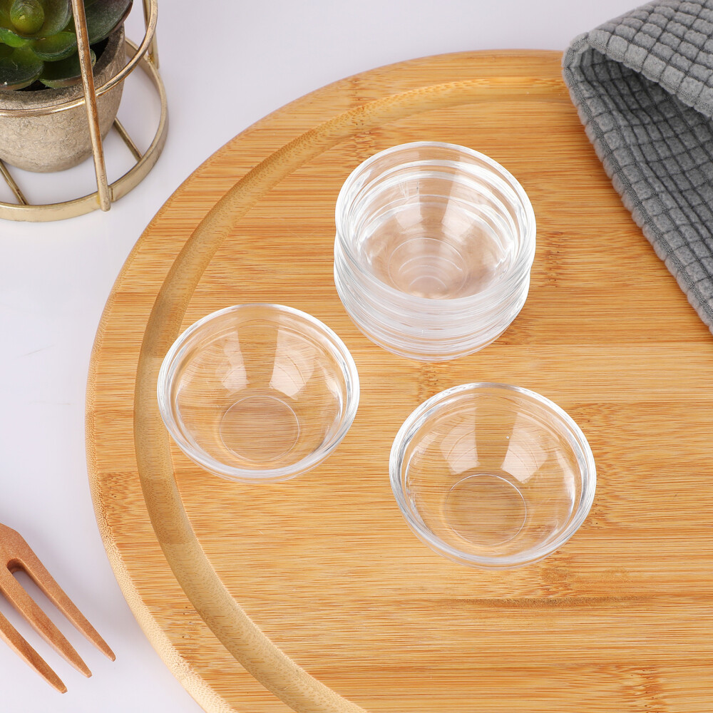 6-Piece Mini Glass Bowls for Baking Desserts Prep and Baby Food  