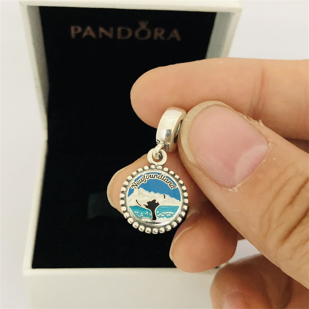 Pandora Exclusive Newfoundland Dangle Charm Pendant Terre-Neuve Stunning Detail