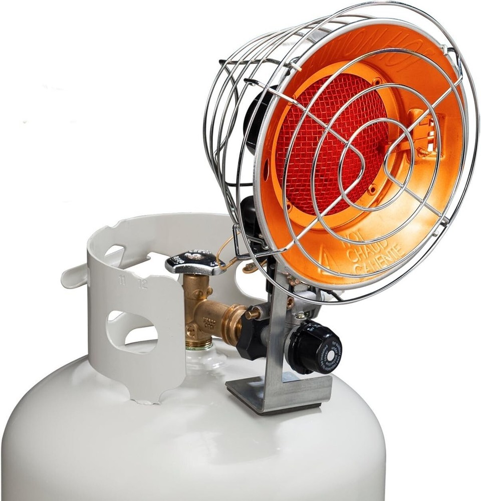 Infra-Red Tank Top Propane Heater - Single Burner, 15,000 BTU, Model# FBDTP15