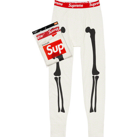 Supreme 21FW Week15 Hanes Bones Thermal Pant (1 Pack) Natural Small Online Buy