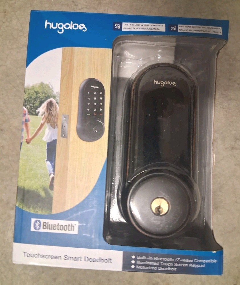 Hugolog HU03-ORB Smart Touchscreen Deadbolt Lock in Rubbed Bronze