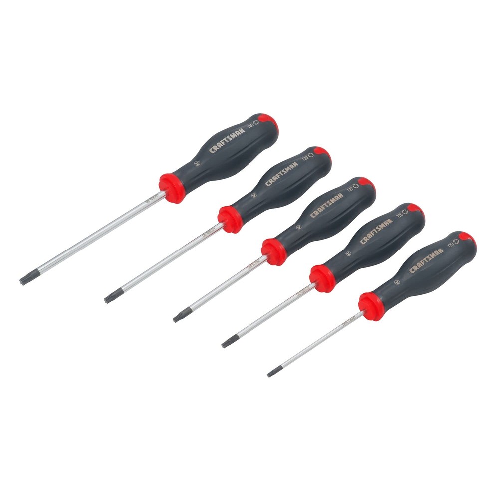 CRAFTSMAN V-Series Torx Screwdriver Set CMHT65630V - 5PC Alloy Steel, Pro-Handle