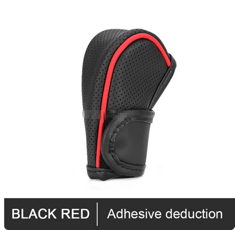 Car Gear Shift Cover Genuine Leather Gear Shift Cover for Shifter Interior Trim