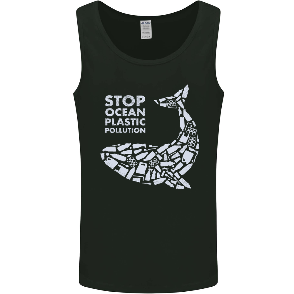 Stop Ocean Plastic Pollution Climate Change Mens Vest Tank Top