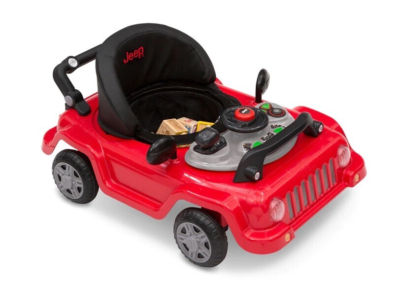 Jeep 22508-2312 Classic Wrangler 3-in-1 Grow With Me Walker (Red) - New