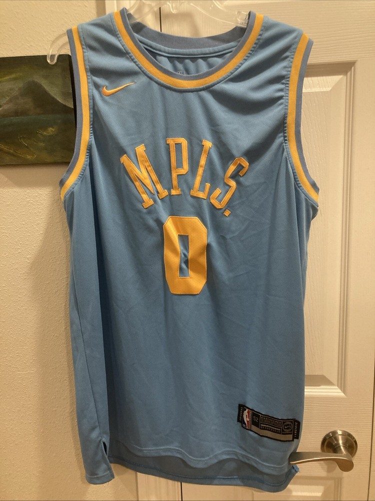 LA Lakers Kyle Kuzma #0 MPLS Throwback NBA Jersey Men's XL 52 +2 Stitched