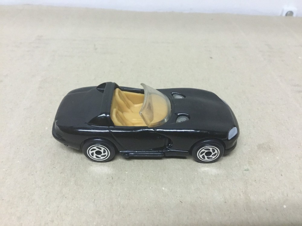 Vintage 1994 Matchbox Cars - Black Convertible Dodge Viper RT10 (chipped)