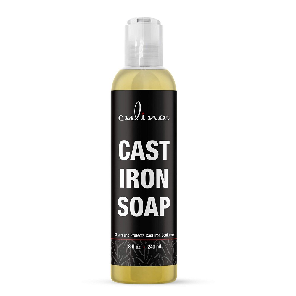 Cast Iron Cleanser by Culina - Cleans and Protects Cast Iron Cookware 8 Fl oz.