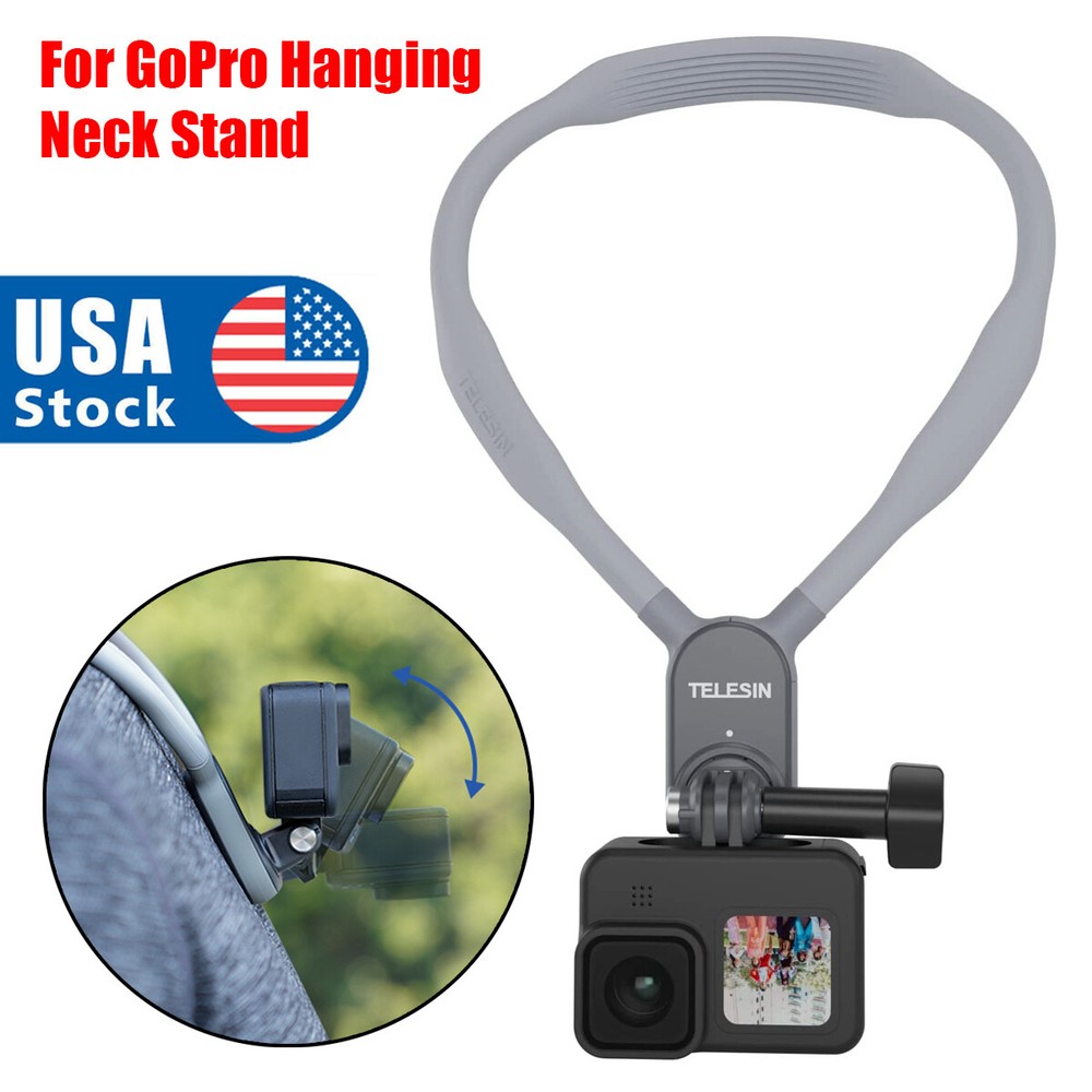 TELESIN Magnetic Neck for GoPro Hero 5 6 7 8 9 10 Hold Mount Quick Release Mount