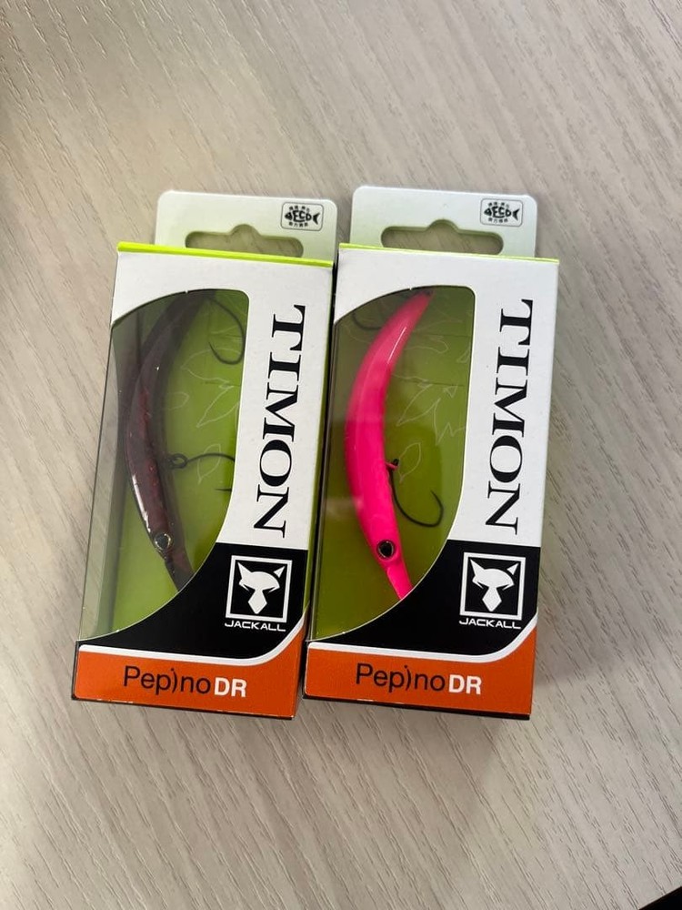 Fishing Lure Timon Pepino DR 2 items Fluorescent pink Rum raisin